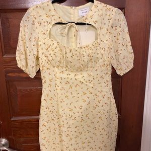 SABO SKIRT Mini Yellow/Flower Dress
